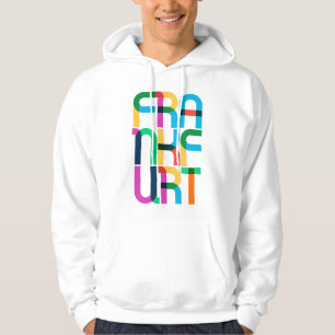 Frankfurt am Main Deutschland Pop Art Letters Hoodie