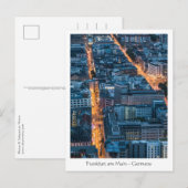 Frankfurt am Main Deutschland Postkarte (Vorne/Hinten)