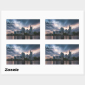 Frankfurt am Main Deutschland Rechteckiger Aufkleber (Blatt)