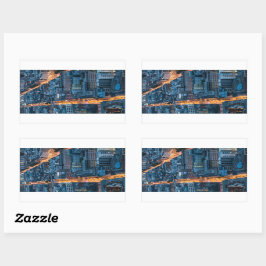 Frankfurt am Main Deutschland Rechteckiger Aufkleber