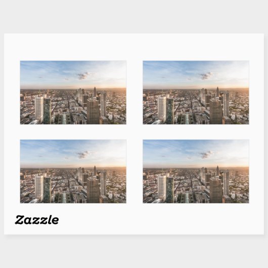 Frankfurt am Main Deutschland Rechteckiger Aufkleber (Blatt)