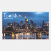 Frankfurt am Main Deutschland Rechteckiger Aufkleber (Vorderseite)