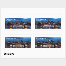 Frankfurt am Main Deutschland Rechteckiger Aufkleber