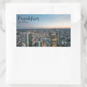 Frankfurt am Main Deutschland Rechteckiger Aufkleber (Tasche)