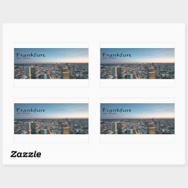 Frankfurt am Main Deutschland Rechteckiger Aufkleber