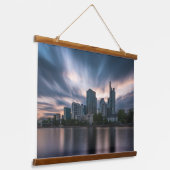 Frankfurt am Main Deutschland Wandteppich Mit Holzrahmen (Gewinkelt)