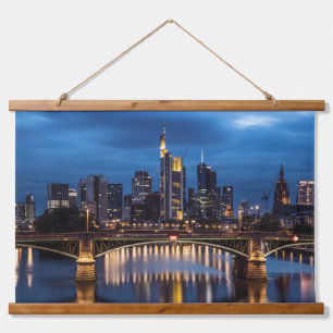Frankfurt am Main Deutschland Wandteppich Mit Holzrahmen