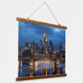 Frankfurt am Main Deutschland Wandteppich Mit Holzrahmen (Gewinkelt)