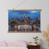 Frankfurt am Main Deutschland Wandteppich Mit Holzrahmen (Schlafzimmer)