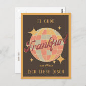 Frankfurt am Main personalisierbare Postkarte (Vorne/Hinten)