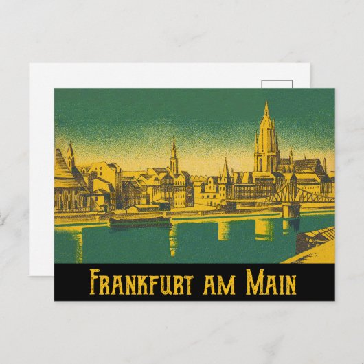 Frankfurt am Main Postkarte (Vorne/Hinten)