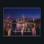 Frankfurt am Main Postkarte<br><div class="desc">Feuerwerke während Mainfest in Frankfurt am Main,  Deutschland</div>