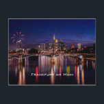 Frankfurt am Main Postkarte<br><div class="desc">Feuerwerke während Mainfest in Frankfurt am Main,  Deutschland</div>