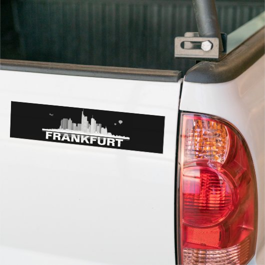 Frankfurt City Skyline Autoaufkleber / Aufkleber (Auf Lkw)