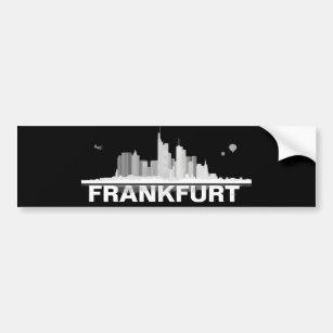 Frankfurt City Skyline Autoaufkleber / Aufkleber