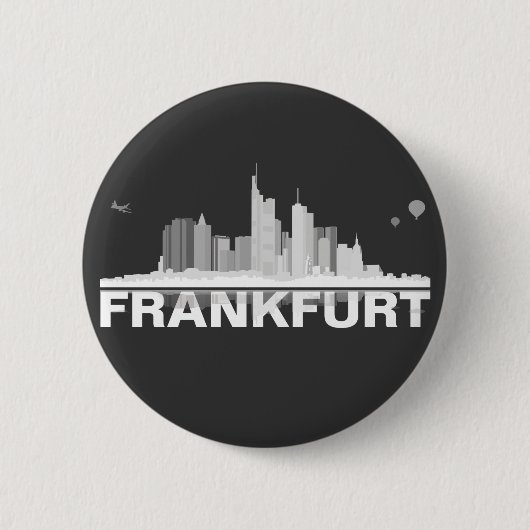 Frankfurt City Skyline Button (Vorderseite)