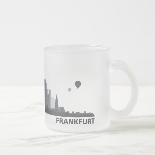 Frankfurt City Skyline Tasse / Becher (Rechts)