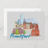 Frankfurt, Deutschland Berühmte Stadt Postkarte (Vorne/Hinten)