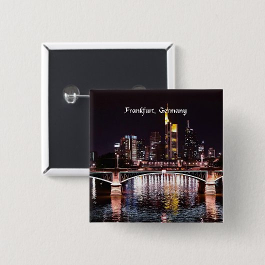 Frankfurt, Deutschland Button (Vorne & Hinten)