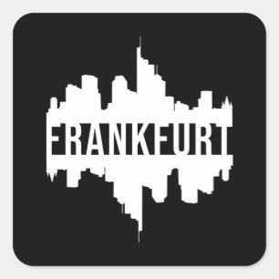 Frankfurt Deutschland City City City City Funny Gi Quadratischer Aufkleber