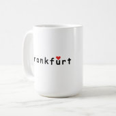 Frankfurt Deutschland Kaffeetasse (Vorderseite Links)