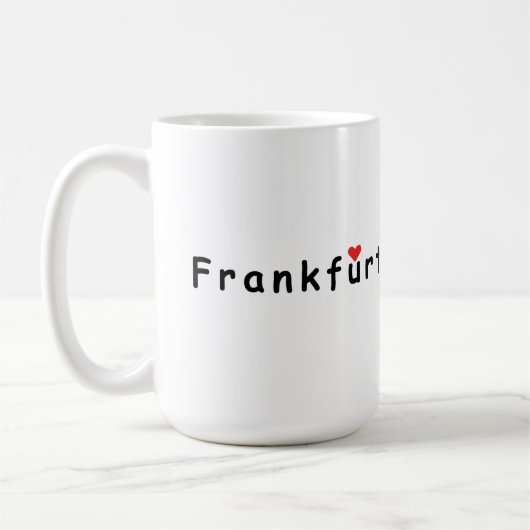 Frankfurt Deutschland Kaffeetasse (Links)