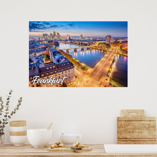 Frankfurt, Deutschland Poster (Küche)