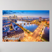 Frankfurt, Deutschland Poster (Vorne)