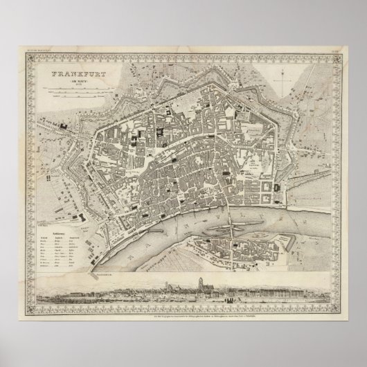 Frankfurt, Deutschland Poster (Vorne)