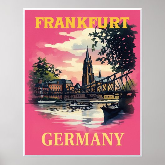 Frankfurt, Deutschland Poster (Vorne)