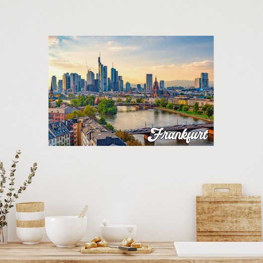 Frankfurt, Deutschland Poster (Küche)