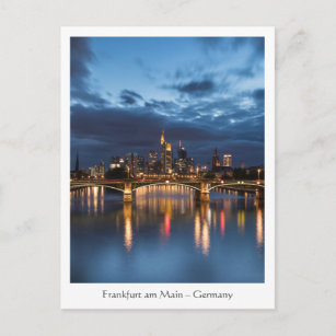Frankfurt Deutschland Postkarte