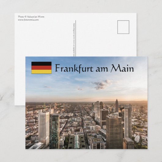Frankfurt Deutschland Postkarte (Vorne/Hinten)