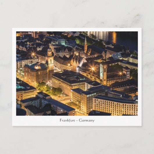 Frankfurt Deutschland Postkarte (Vorderseite)
