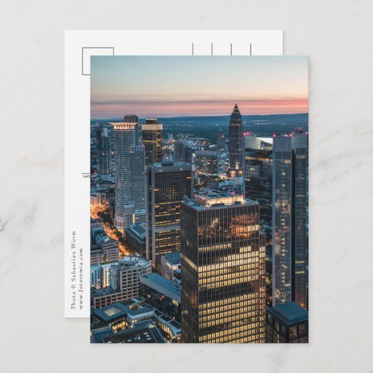 Frankfurt Deutschland Postkarte (Vorne/Hinten)