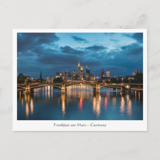 Frankfurt Deutschland Postkarte (Vorderseite)