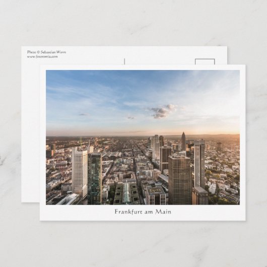 Frankfurt Deutschland Postkarte (Vorne/Hinten)