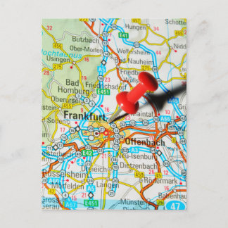 Frankfurt, Deutschland Postkarte