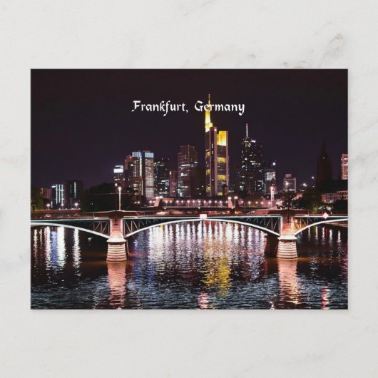 Frankfurt, Deutschland Postkarte (Vorderseite)