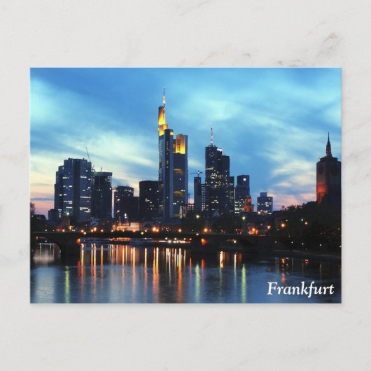 Frankfurt, Deutschland Postkarte (Vorderseite)