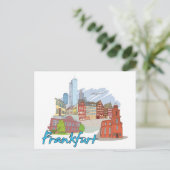 Frankfurt Deutschland Postkarte (Stehend Vorderseite)