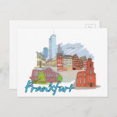 Frankfurt Deutschland Postkarte (Vorne/Hinten)