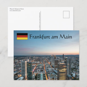 Frankfurt Deutschland Postkarte