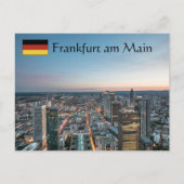 Frankfurt Deutschland Postkarte (Vorderseite)