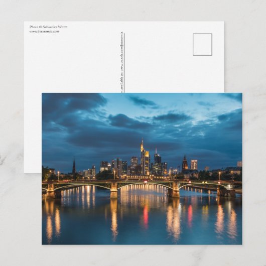 Frankfurt Deutschland Postkarte (Vorne/Hinten)