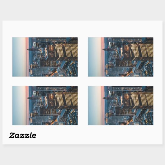 Frankfurt Deutschland Rechteckiger Aufkleber (Blatt)