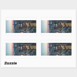 Frankfurt Deutschland Rechteckiger Aufkleber