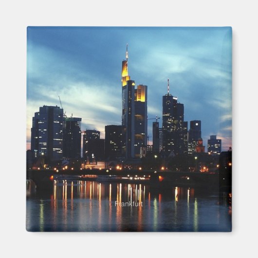 Frankfurt, Deutschland Skyline Magnet (Vorne)