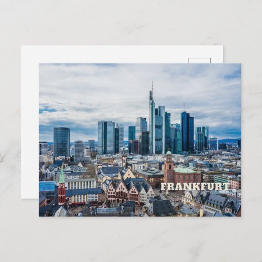 Frankfurt, Deutschland - Stadtansicht Postkarte (Vorne/Hinten)