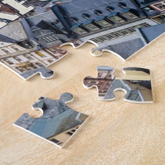 Frankfurt, Deutschland - Stadtansicht Puzzle (Seite)